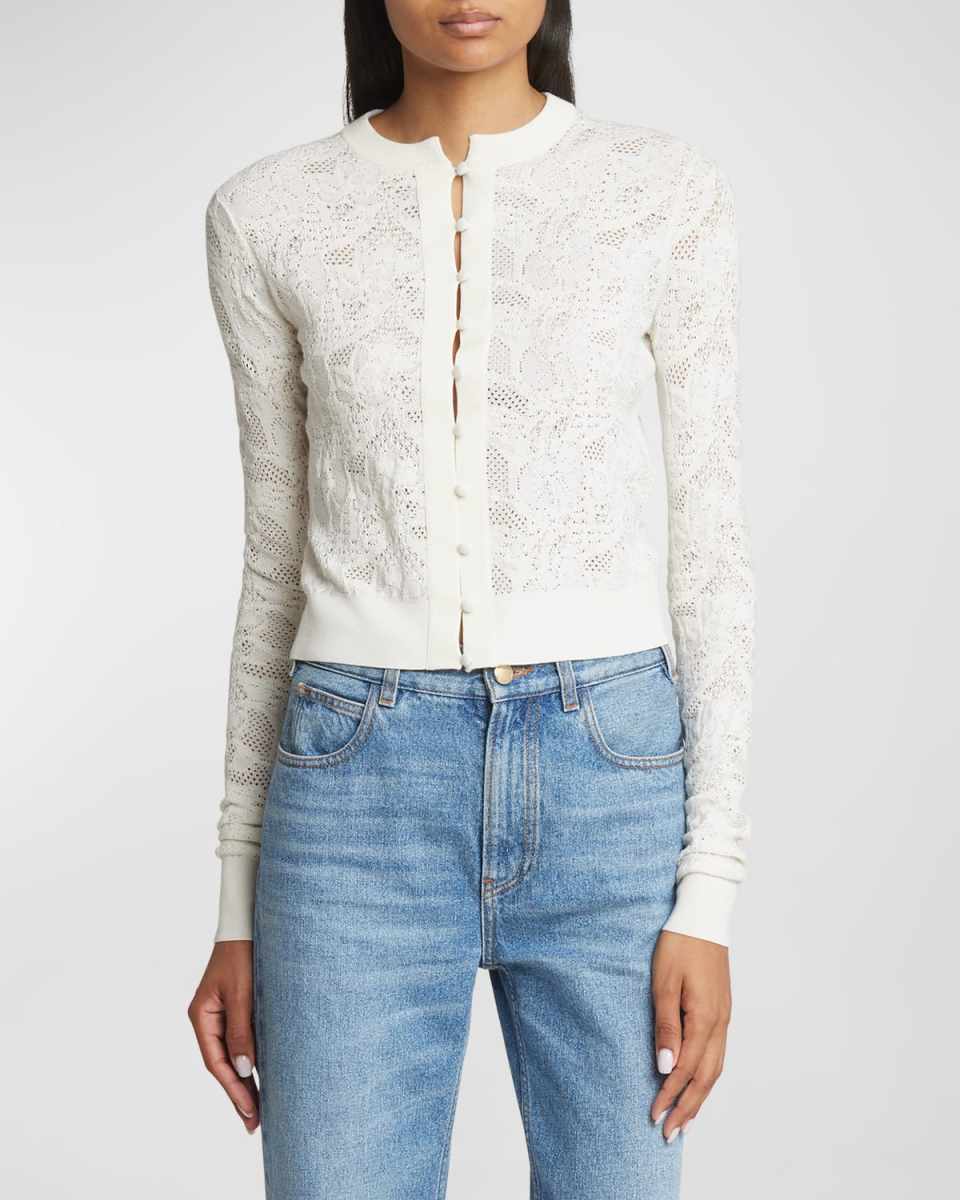 Wool Jacquard Cardigan